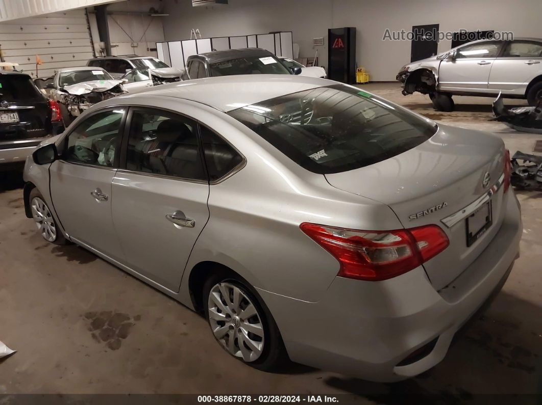 2019 Nissan Sentra S Silver vin: 3N1AB7AP6KY350098