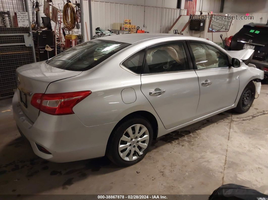 2019 Nissan Sentra S Silver vin: 3N1AB7AP6KY350098