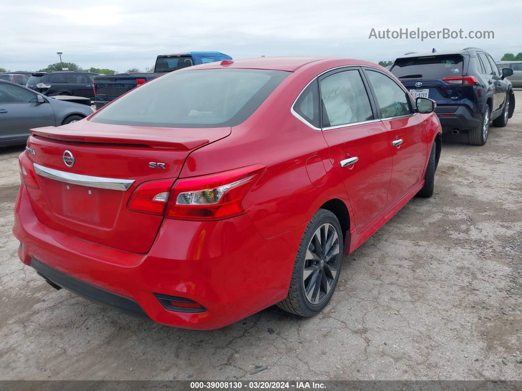 2019 Nissan Sentra Sr Red vin: 3N1AB7AP6KY361392