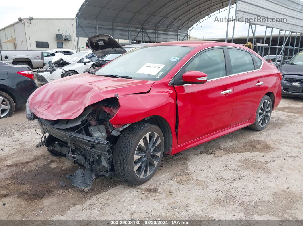 2019 Nissan Sentra Sr Красный vin: 3N1AB7AP6KY361392