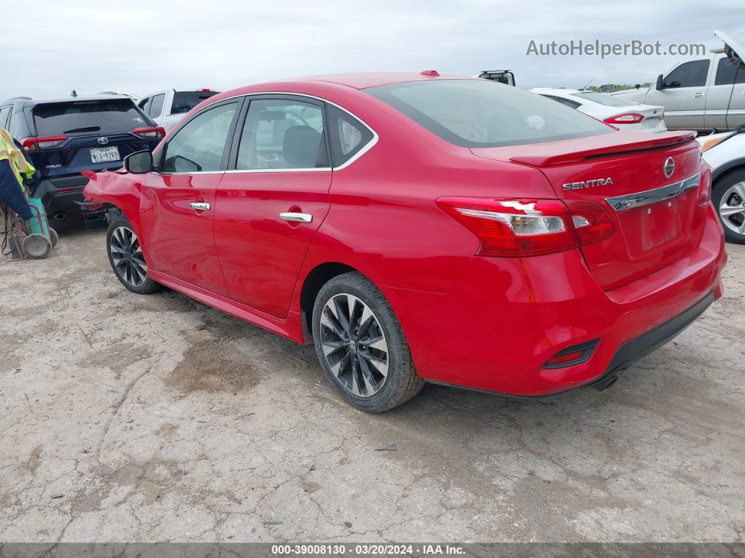 2019 Nissan Sentra Sr Red vin: 3N1AB7AP6KY361392