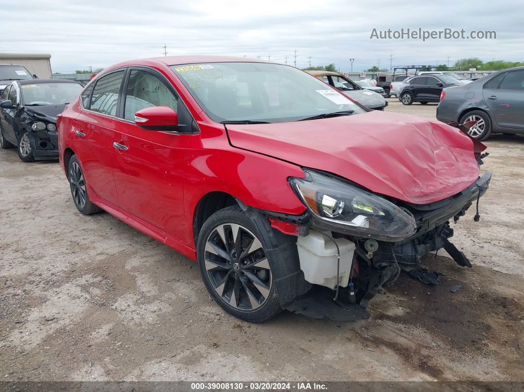 2019 Nissan Sentra Sr Red vin: 3N1AB7AP6KY361392