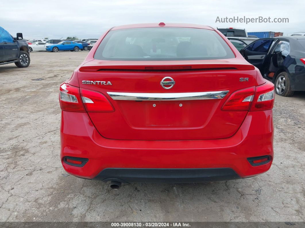 2019 Nissan Sentra Sr Red vin: 3N1AB7AP6KY361392