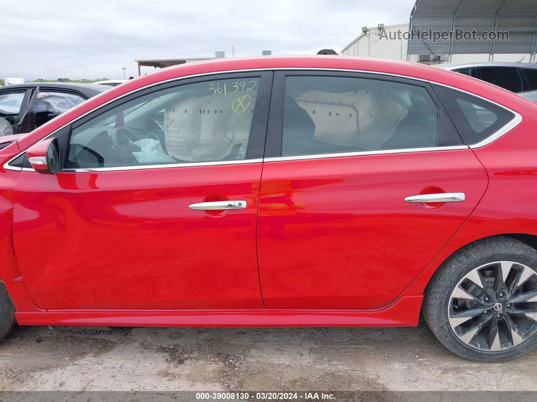 2019 Nissan Sentra Sr Red vin: 3N1AB7AP6KY361392