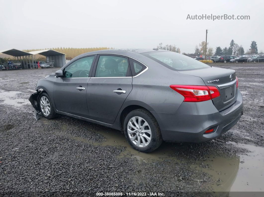 2019 Nissan Sentra Sv Серый vin: 3N1AB7AP6KY369721