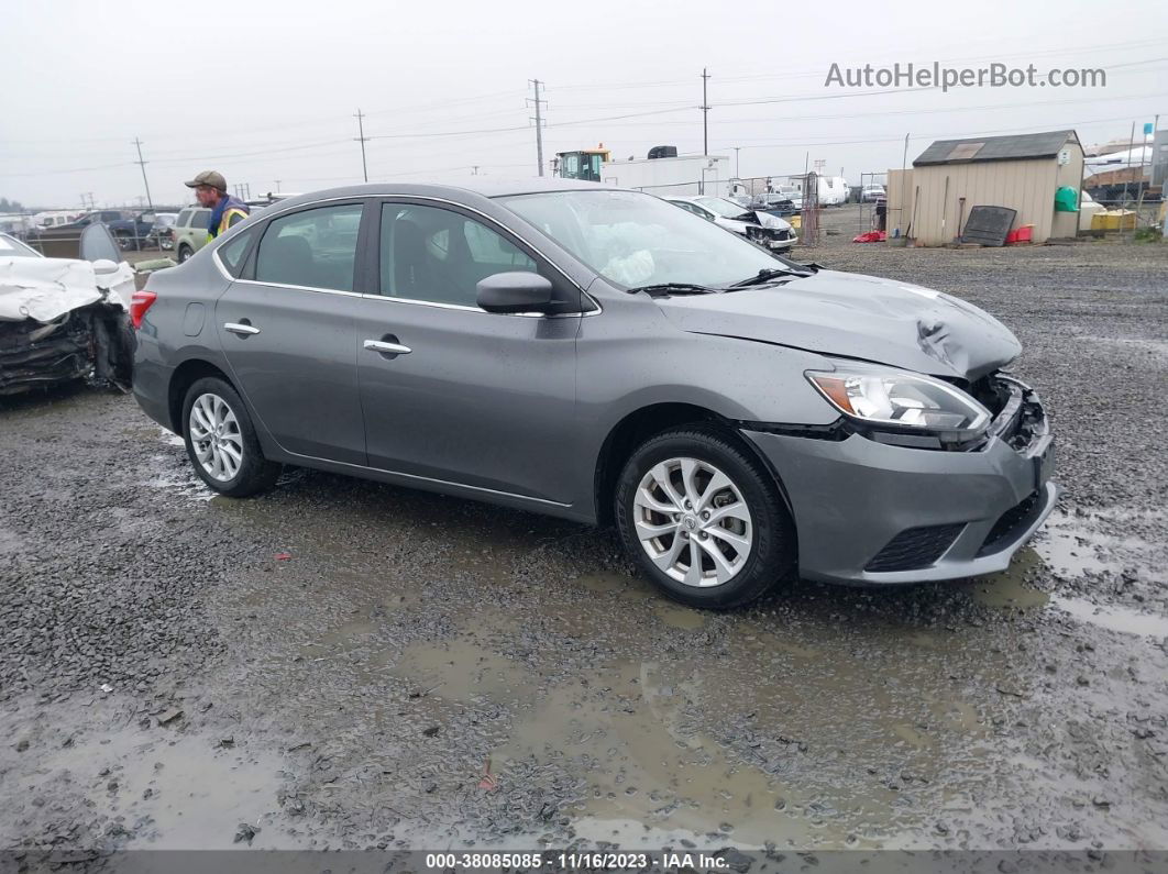 2019 Nissan Sentra Sv Серый vin: 3N1AB7AP6KY369721