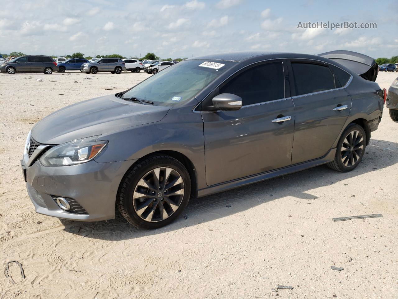 2019 Nissan Sentra S Gray vin: 3N1AB7AP6KY372814