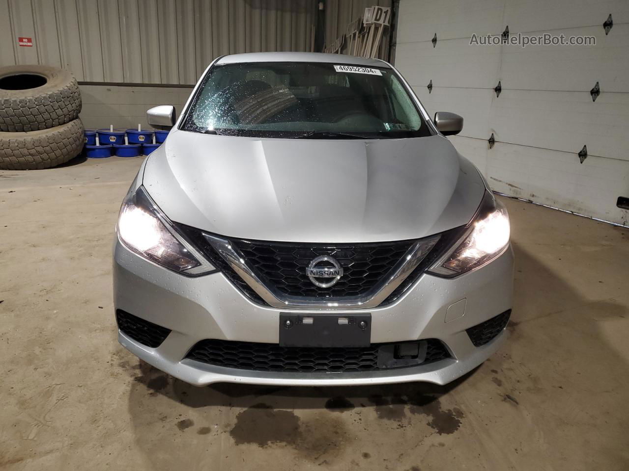 2019 Nissan Sentra S Серебряный vin: 3N1AB7AP6KY376104