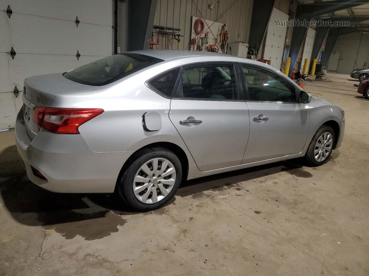 2019 Nissan Sentra S Серебряный vin: 3N1AB7AP6KY376104