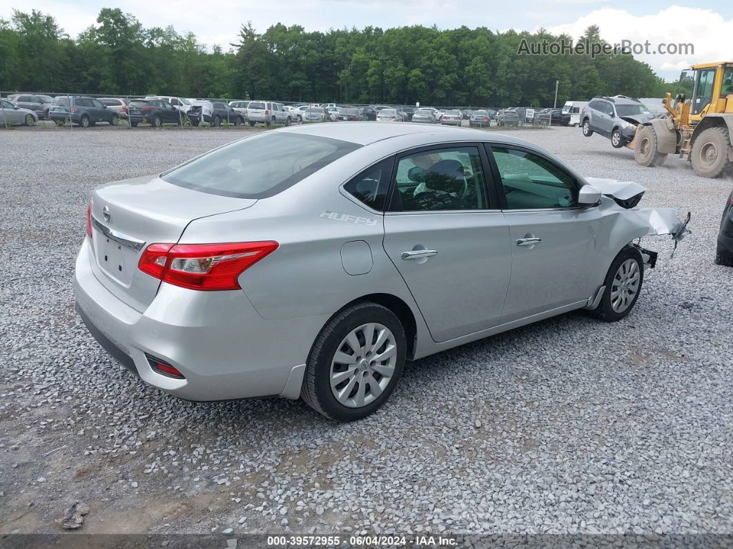 2019 Nissan Sentra S Silver vin: 3N1AB7AP6KY388110