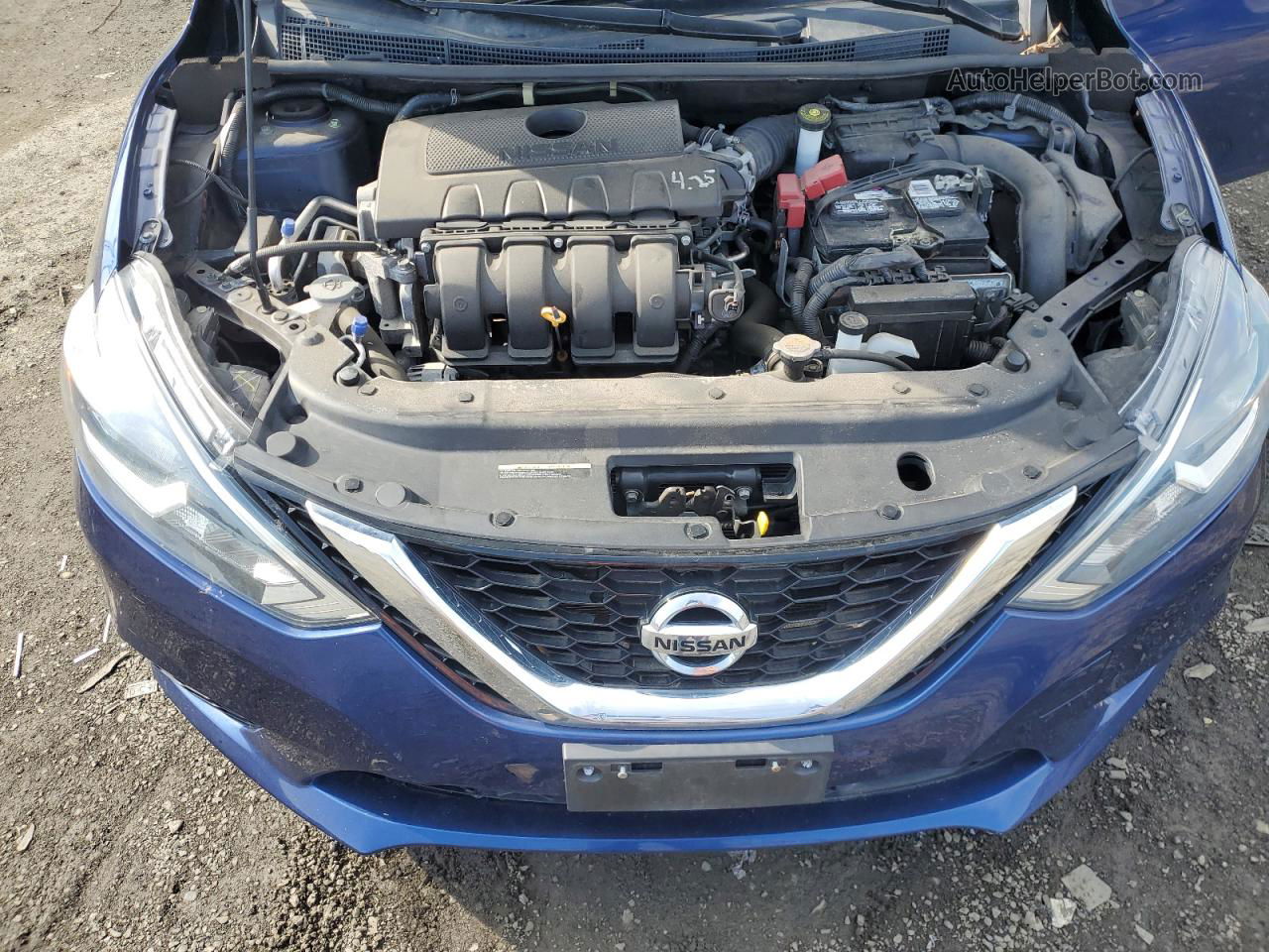 2019 Nissan Sentra S Blue vin: 3N1AB7AP6KY390178