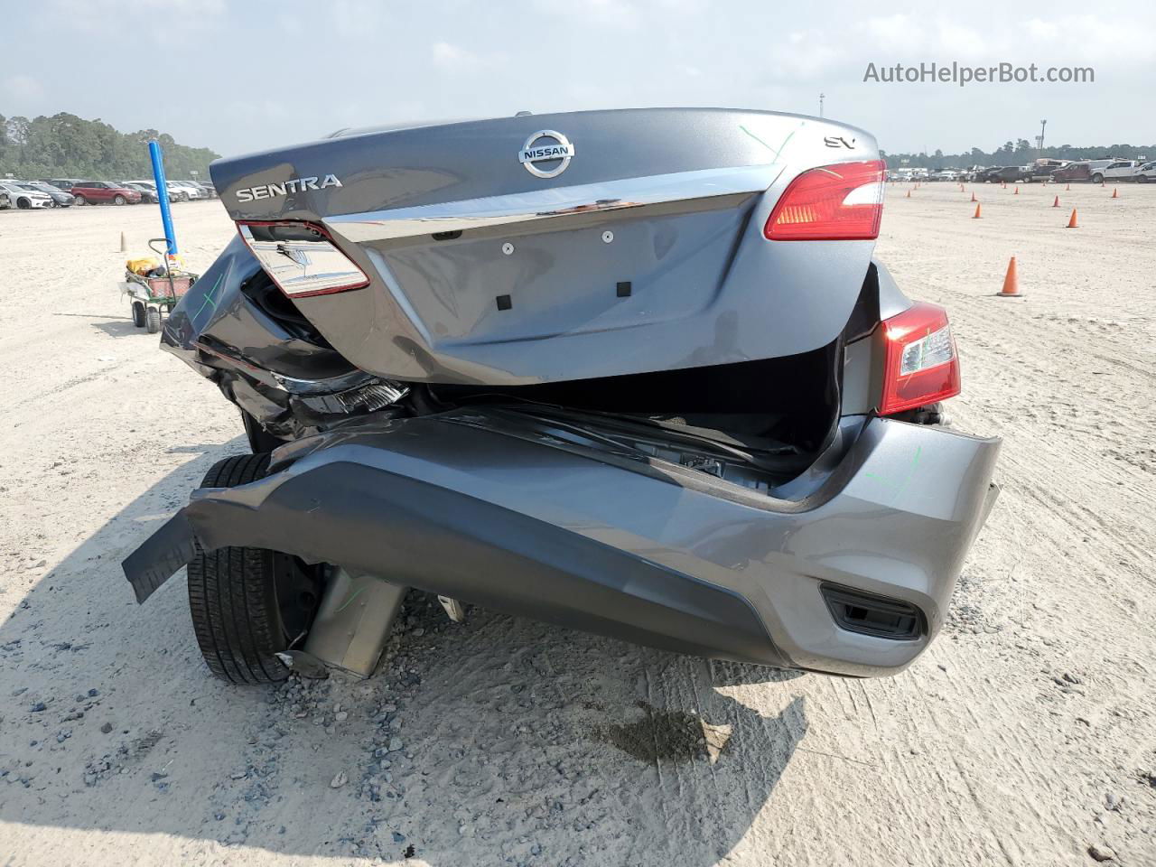 2019 Nissan Sentra S Gray vin: 3N1AB7AP6KY399169