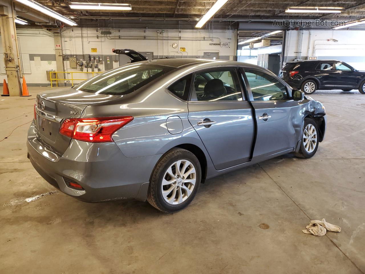 2019 Nissan Sentra S Gray vin: 3N1AB7AP6KY421123