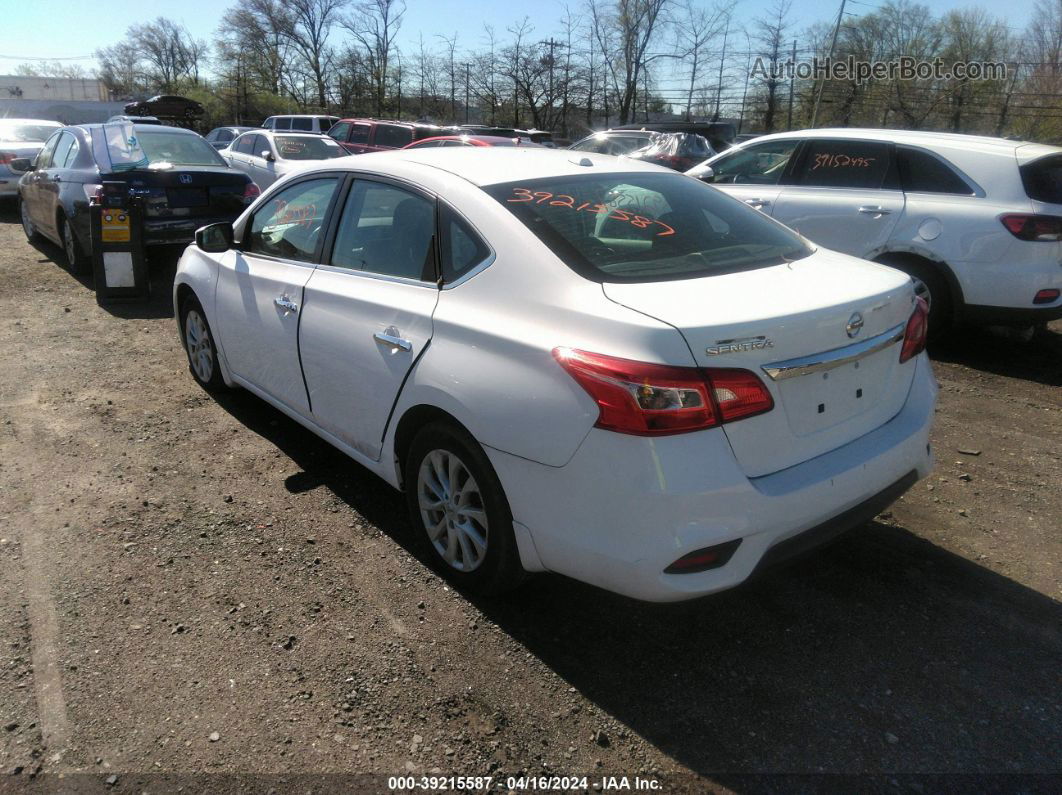 2019 Nissan Sentra Sv Белый vin: 3N1AB7AP6KY422885