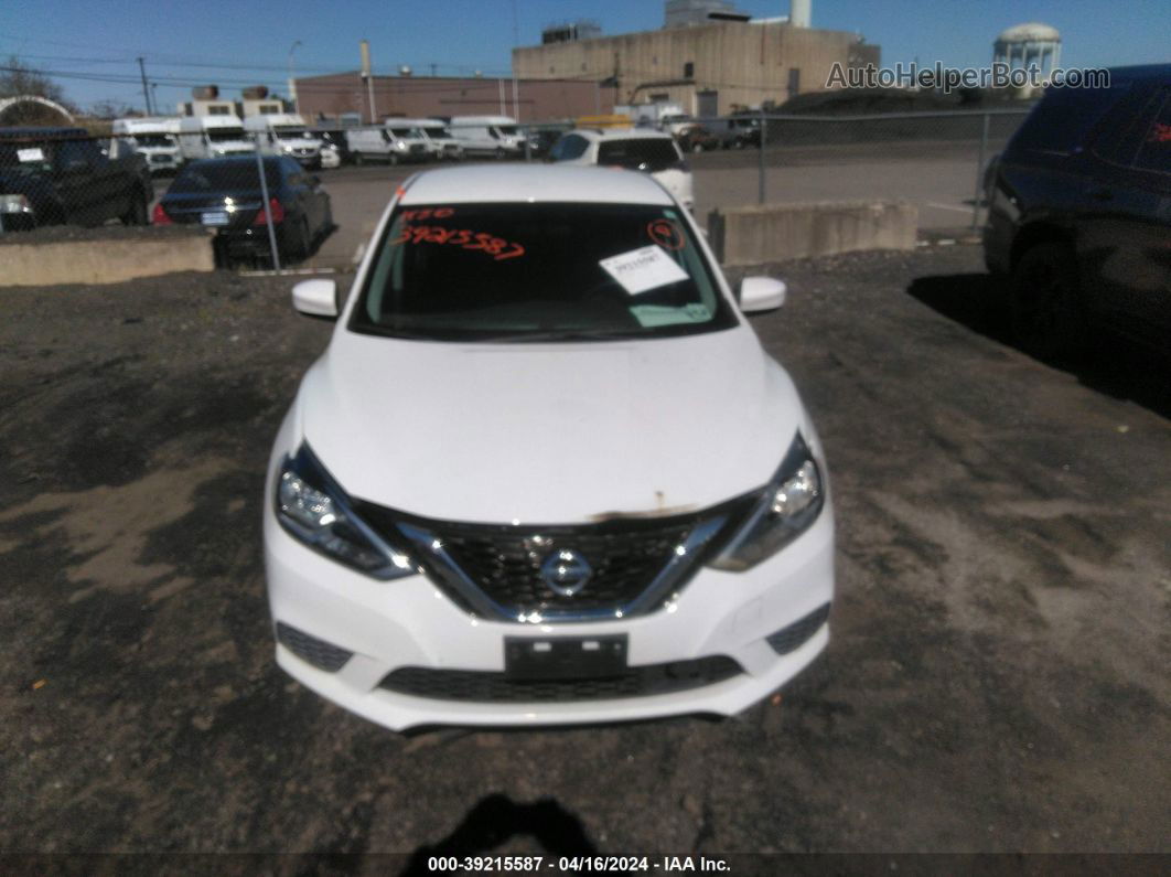 2019 Nissan Sentra Sv White vin: 3N1AB7AP6KY422885