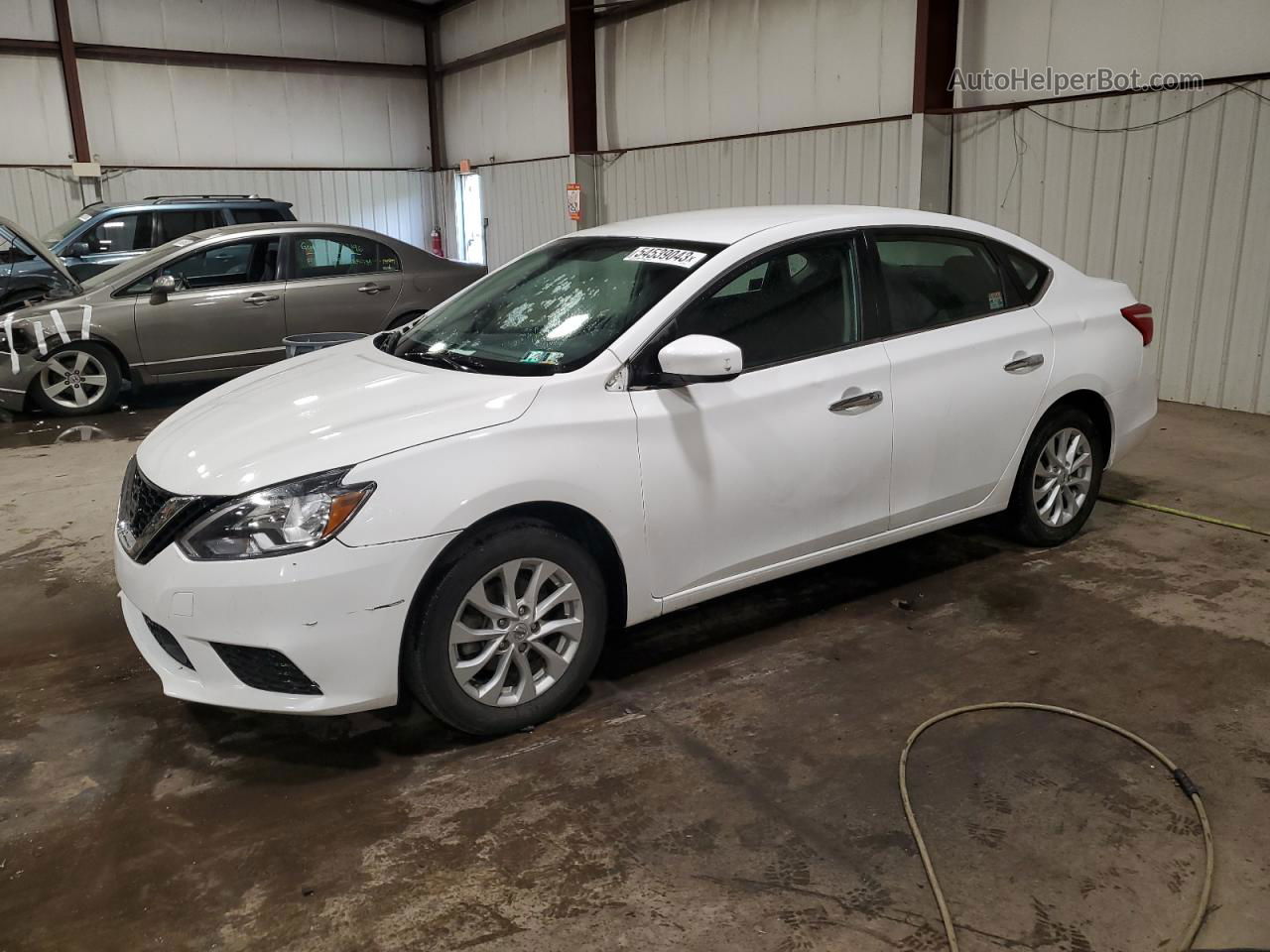 2019 Nissan Sentra S White vin: 3N1AB7AP6KY426029