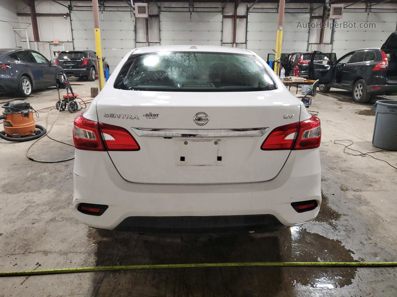 2019 Nissan Sentra S White vin: 3N1AB7AP6KY426029