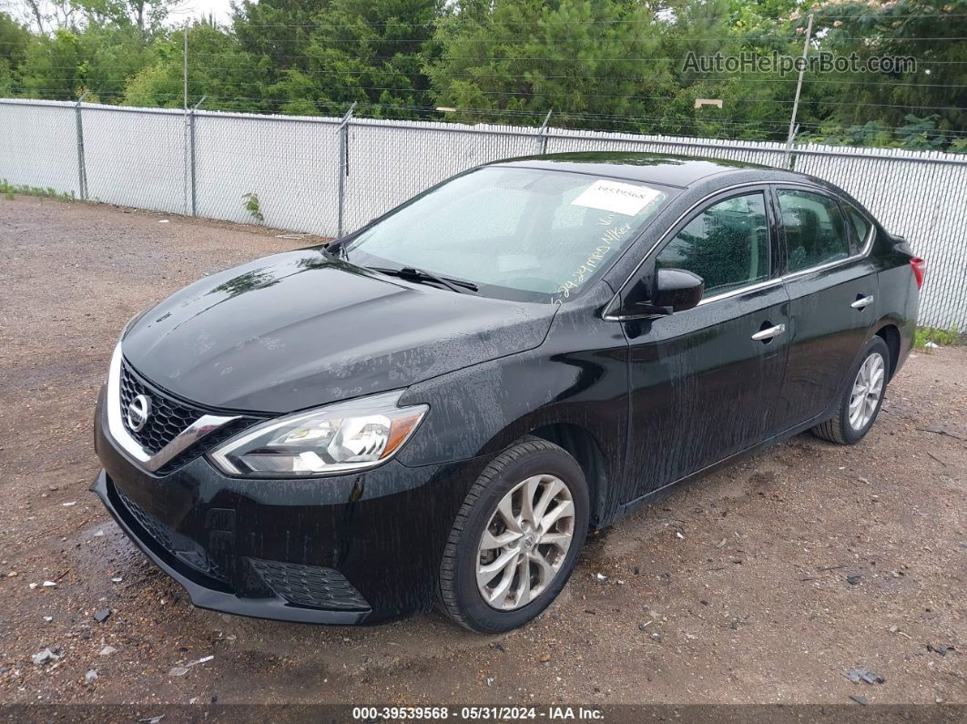 2019 Nissan Sentra Sv Black vin: 3N1AB7AP6KY426824