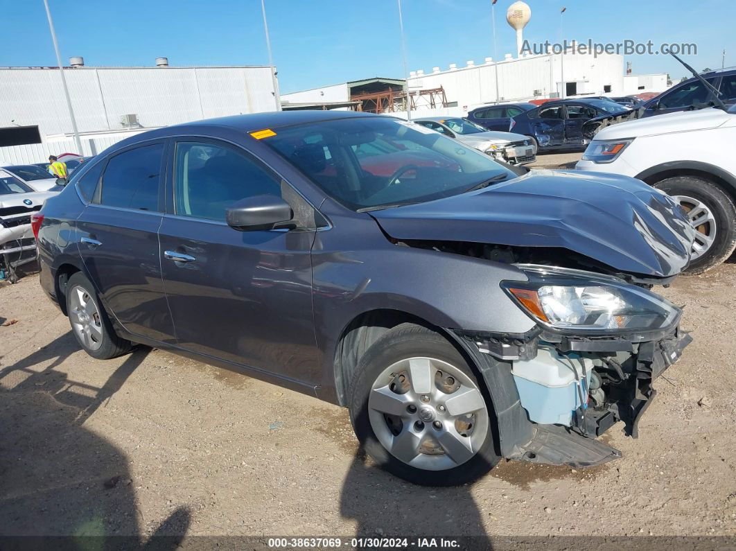 2019 Nissan Sentra S Gray vin: 3N1AB7AP6KY432929