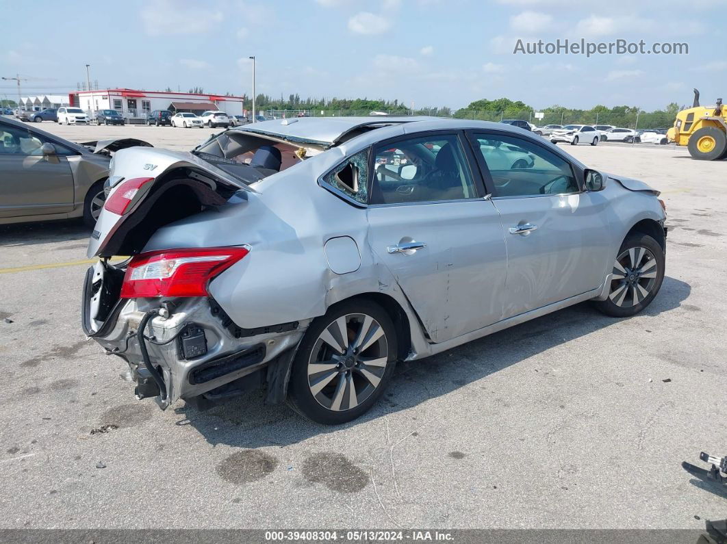 2019 Nissan Sentra Sv Silver vin: 3N1AB7AP6KY443090