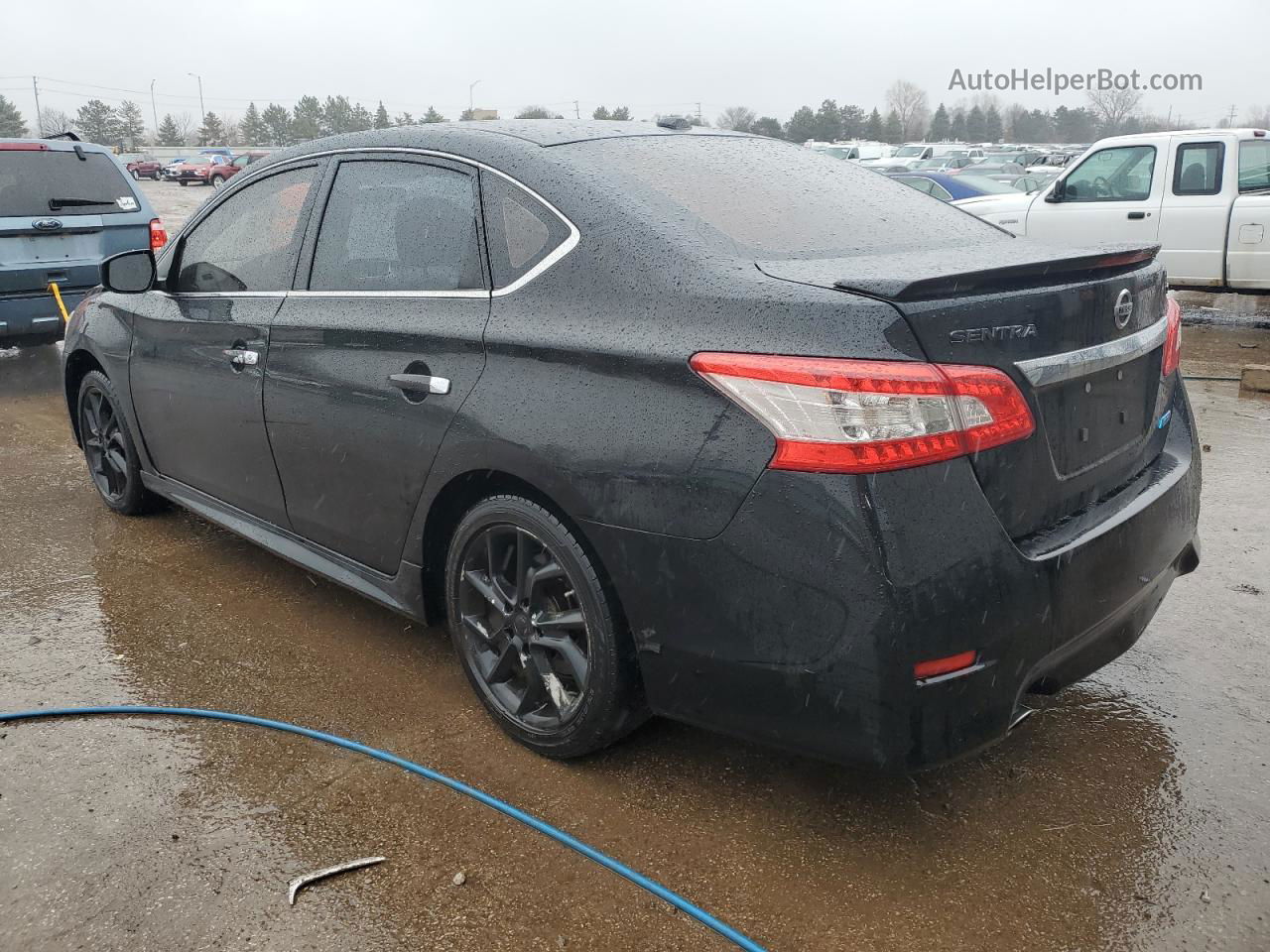 2014 Nissan Sentra S Черный vin: 3N1AB7AP7EL617251