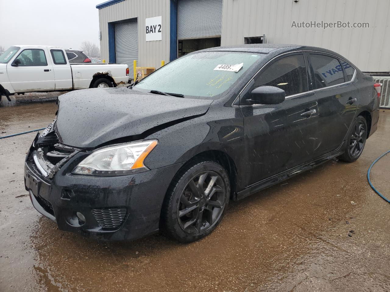 2014 Nissan Sentra S Черный vin: 3N1AB7AP7EL617251