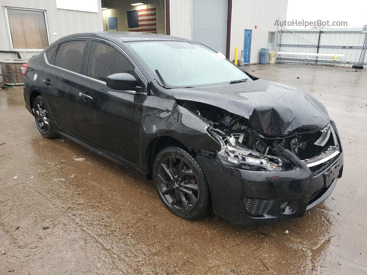 2014 Nissan Sentra S Черный vin: 3N1AB7AP7EL617251