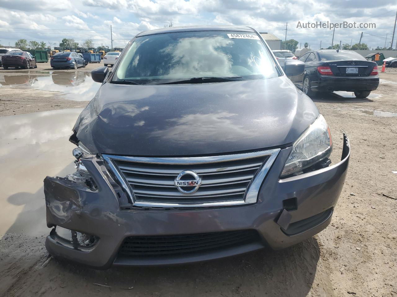 2014 Nissan Sentra S Gray vin: 3N1AB7AP7EL643557