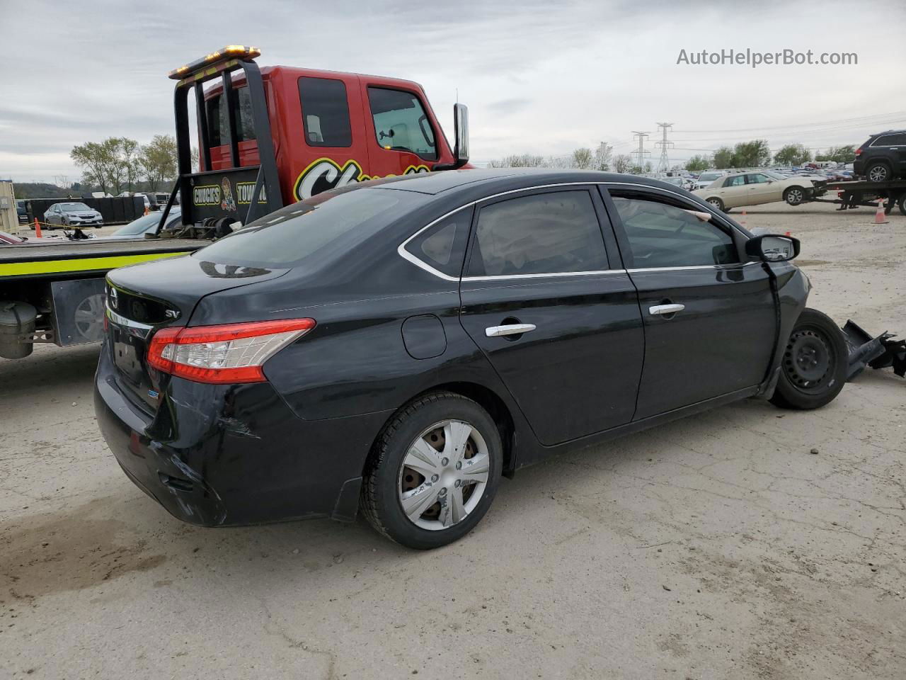 2014 Nissan Sentra S Black vin: 3N1AB7AP7EL676722