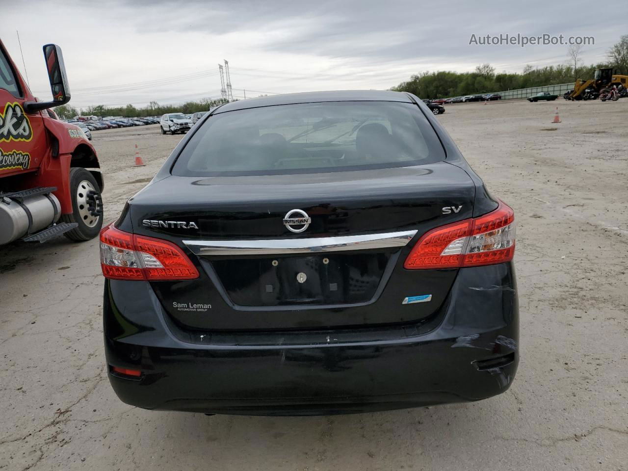 2014 Nissan Sentra S Black vin: 3N1AB7AP7EL676722