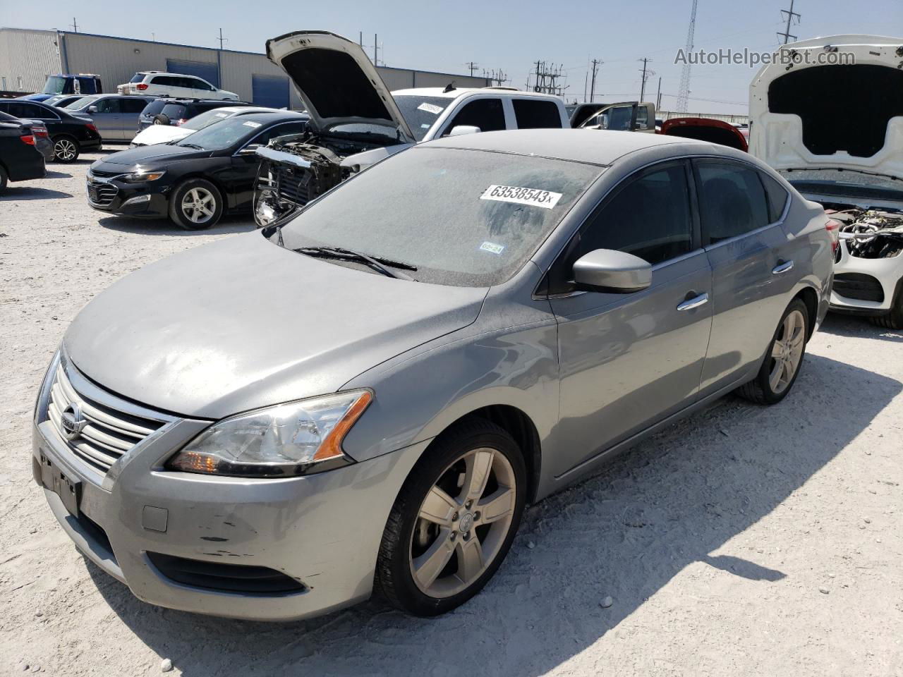 2014 Nissan Sentra S Gray vin: 3N1AB7AP7EL692242