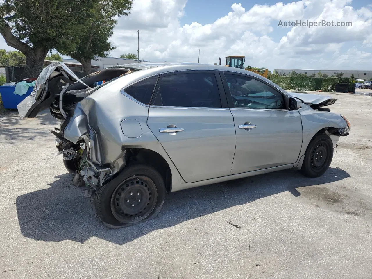 2014 Nissan Sentra S Silver vin: 3N1AB7AP7EY228516