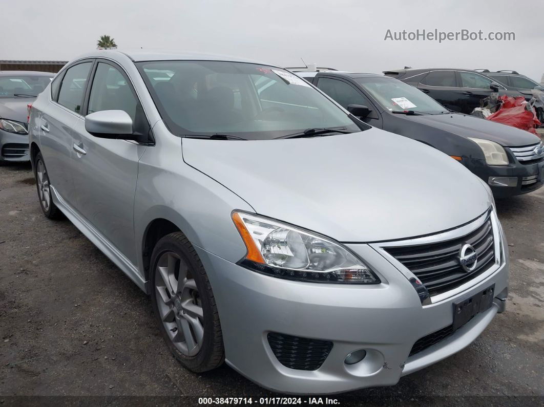 2014 Nissan Sentra Sr Silver vin: 3N1AB7AP7EY251925