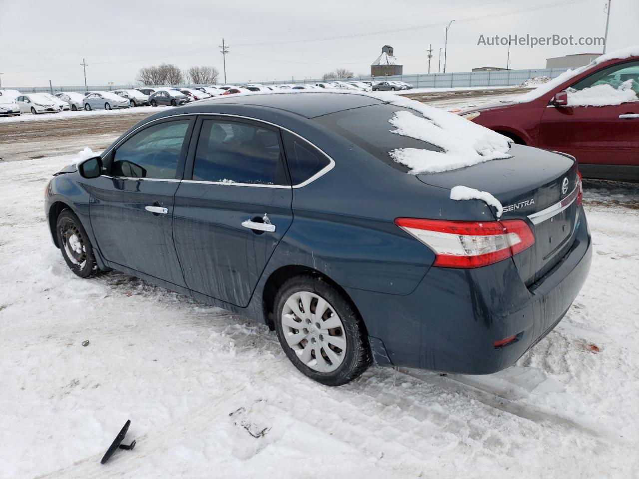 2014 Nissan Sentra S Синий vin: 3N1AB7AP7EY252461