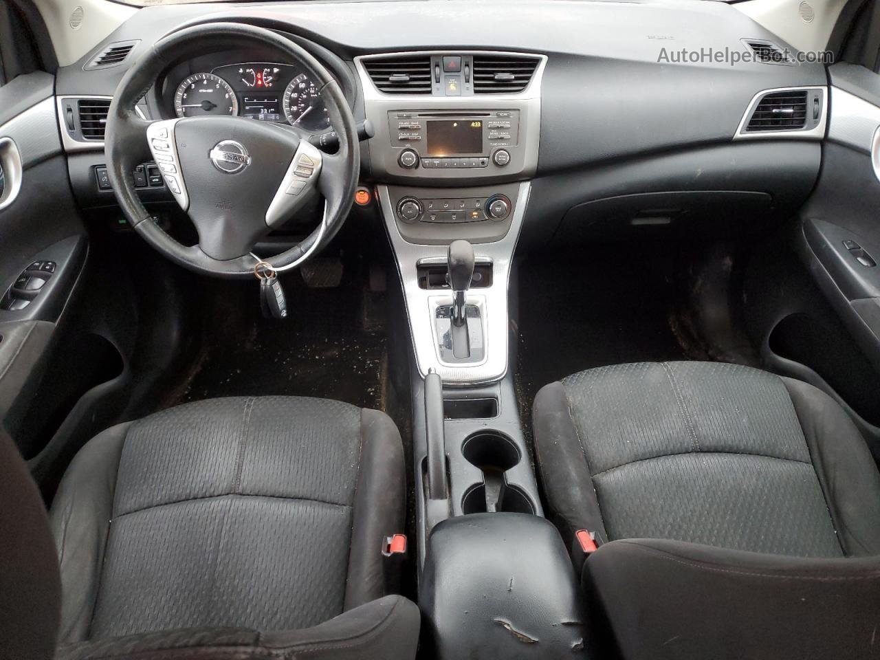 2014 Nissan Sentra S Серый vin: 3N1AB7AP7EY255988