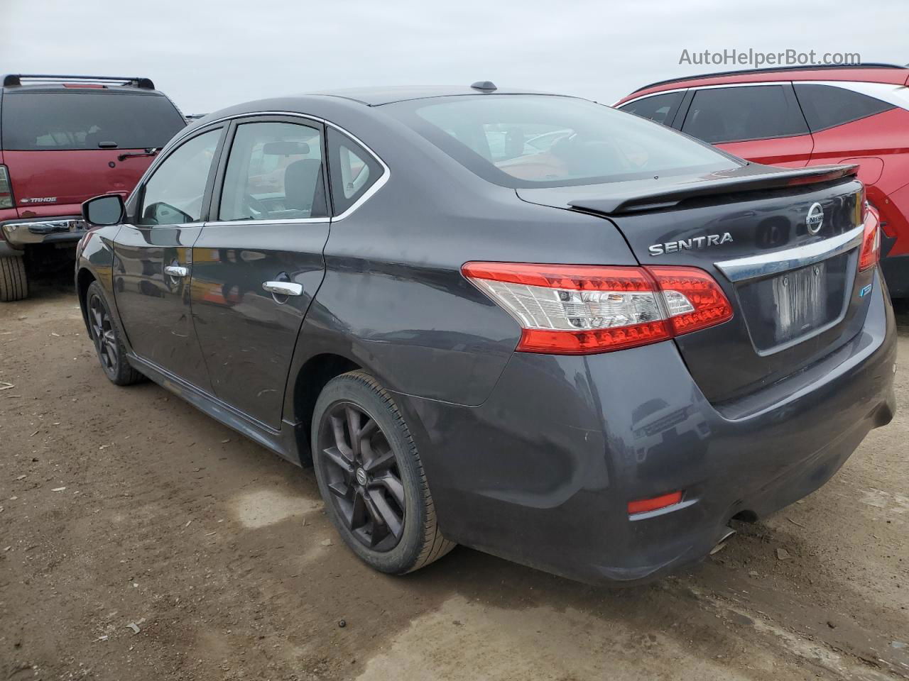 2014 Nissan Sentra S Серый vin: 3N1AB7AP7EY255988