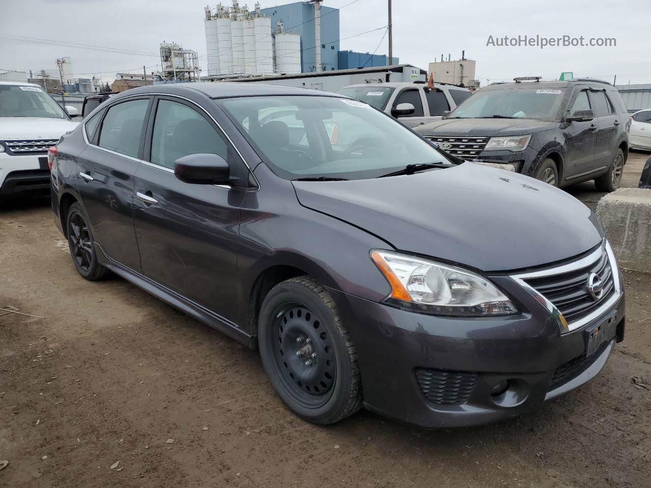 2014 Nissan Sentra S Gray vin: 3N1AB7AP7EY255988