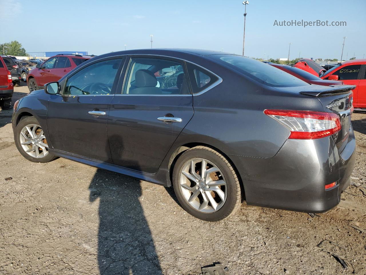 2014 Nissan Sentra S Gray vin: 3N1AB7AP7EY258146