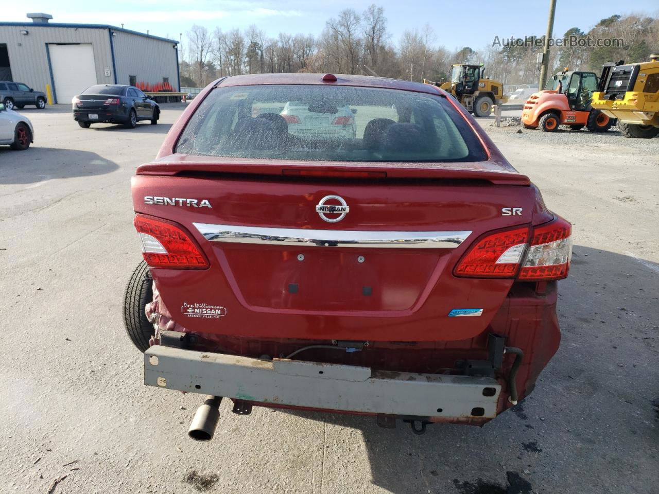 2014 Nissan Sentra S Red vin: 3N1AB7AP7EY258535