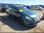 2014 Nissan Sentra S Blue vin: 3N1AB7AP7EY282222