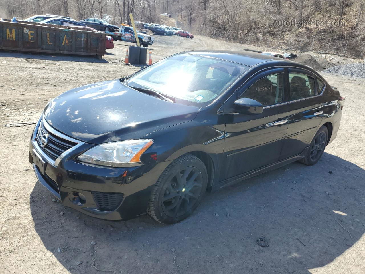 2014 Nissan Sentra S Black vin: 3N1AB7AP7EY296427