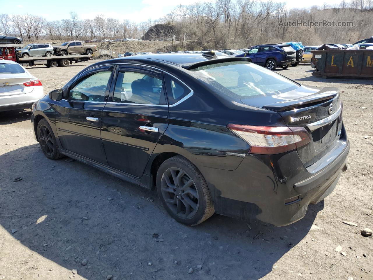 2014 Nissan Sentra S Black vin: 3N1AB7AP7EY296427