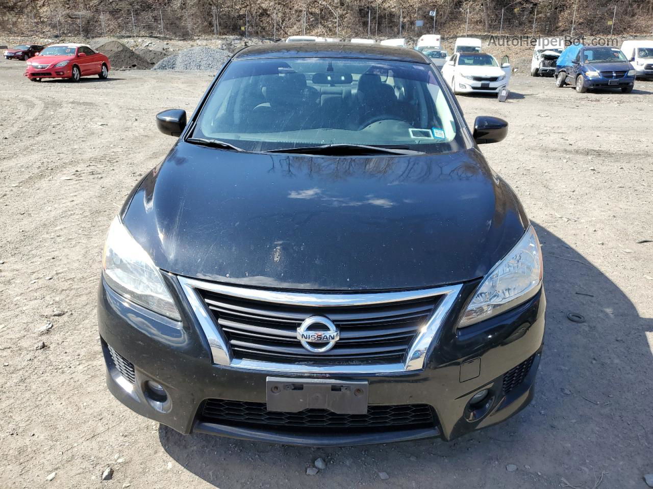 2014 Nissan Sentra S Black vin: 3N1AB7AP7EY296427