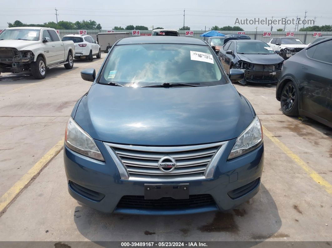 2014 Nissan Sentra Sv Blue vin: 3N1AB7AP7EY301223