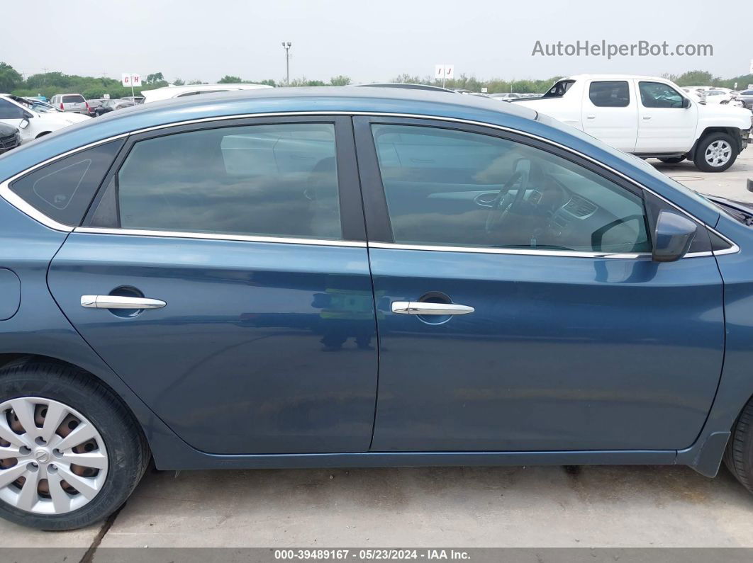 2014 Nissan Sentra Sv Blue vin: 3N1AB7AP7EY301223