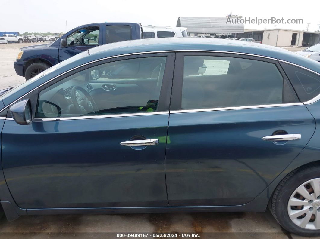 2014 Nissan Sentra Sv Синий vin: 3N1AB7AP7EY301223