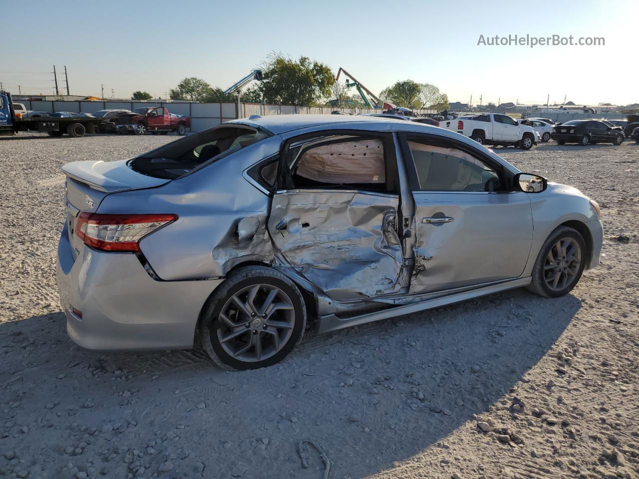 2014 Nissan Sentra S Серебряный vin: 3N1AB7AP7EY316157