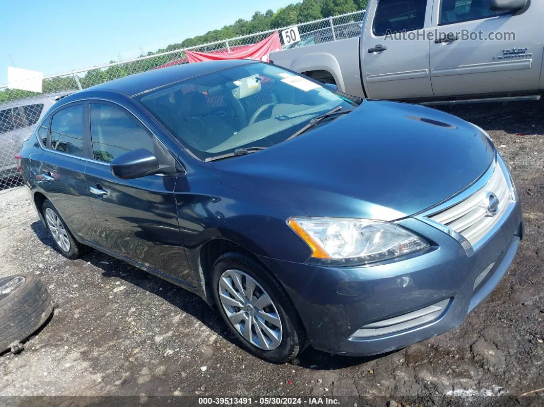 2014 Nissan Sentra Sv Light Blue vin: 3N1AB7AP7EY322167