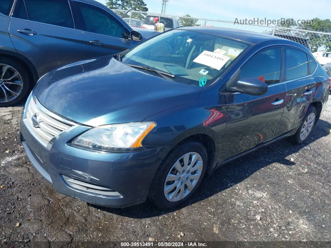 2014 Nissan Sentra Sv Light Blue vin: 3N1AB7AP7EY322167