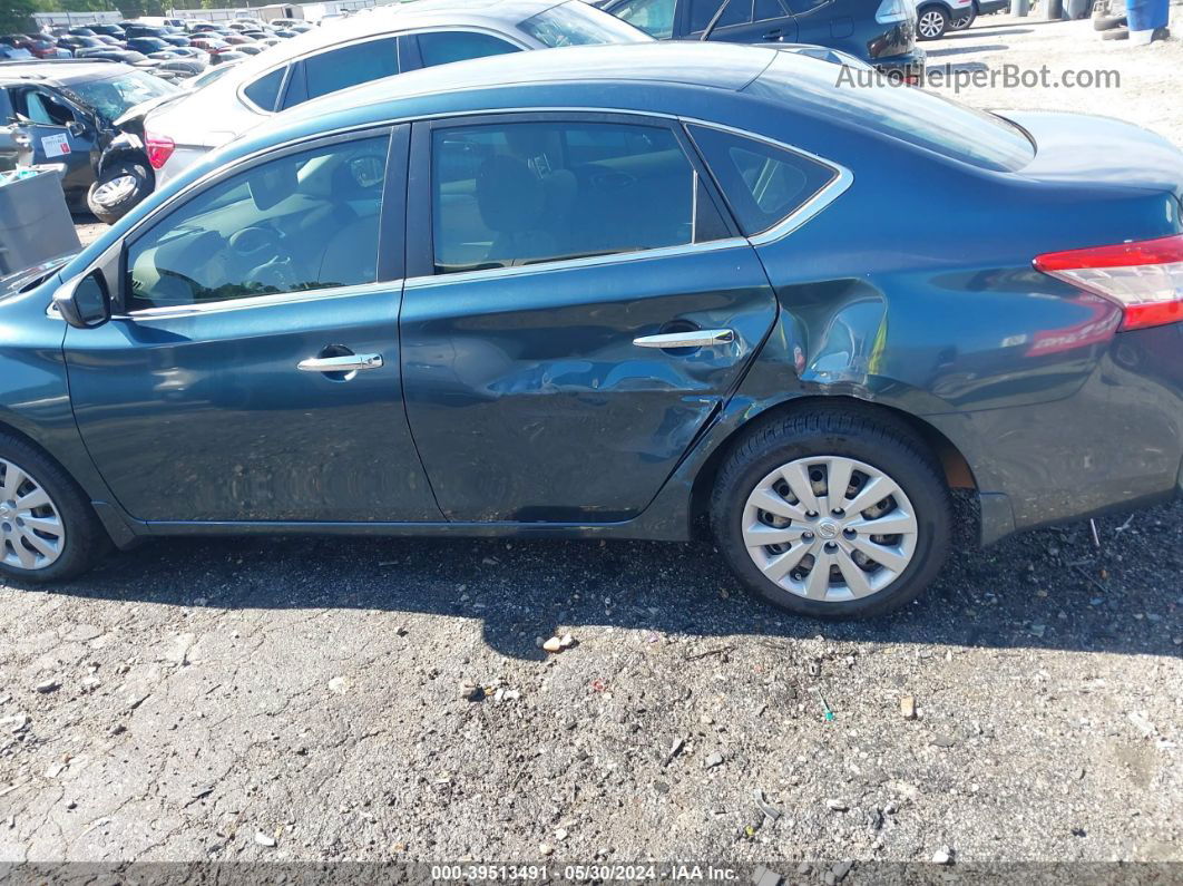 2014 Nissan Sentra Sv Light Blue vin: 3N1AB7AP7EY322167